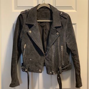 Grey Leather Jacket